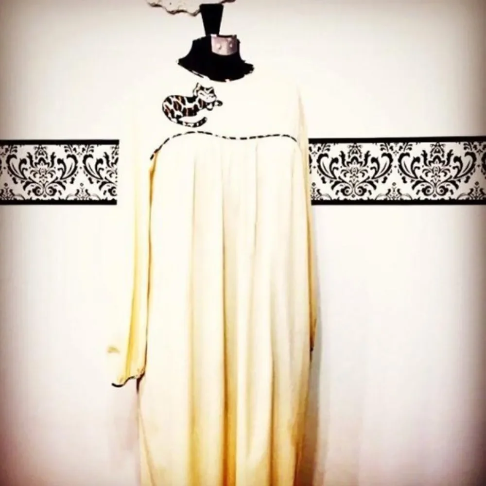 𝅺vintage 1960’s Crazy Cat Lady Baby Doll Nightgown - Picture 7 of 7